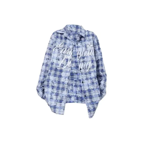 KIRHNE Синий Унисекс Рубашки