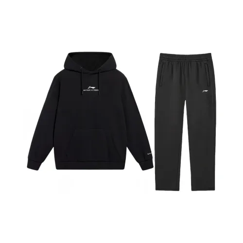 LiNing Sweatshirt Set Men's Black