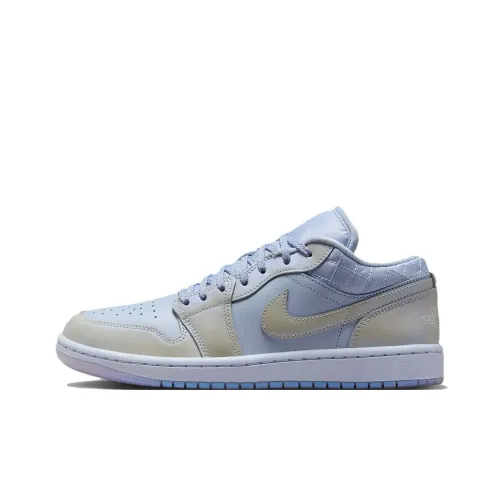 Jordan Air Jordan 1 Low Top Скейтбординг Кроссовки Женские Синие