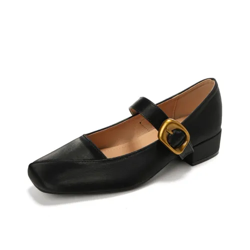 GOSO Грубый каблук Туфли Мэри Джейн Женские