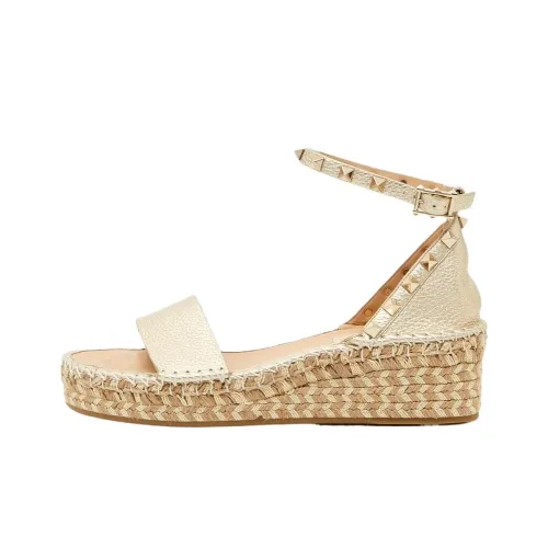 Valentino One Ремень Сандалии Женские Золотые