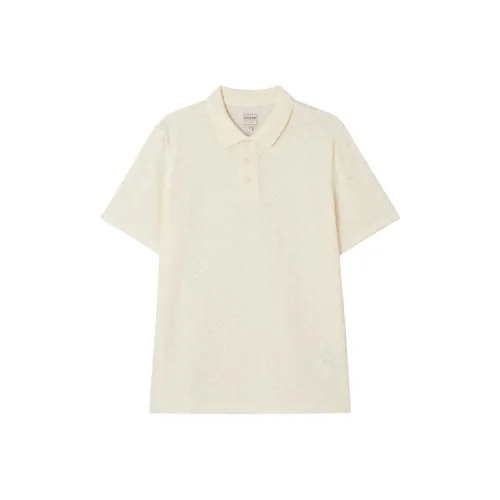 GUESS Light Beige Men's Polo