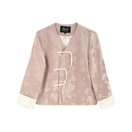 JK&JS Розовый Женский Короткий Пальто