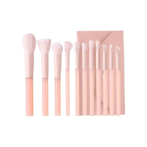 Return to Party Персиково-розовый Makeup Brush Набор Контуринг Основа Портативный Смешанный Детали Мягкая кожа Дружелюбный Тень Форма