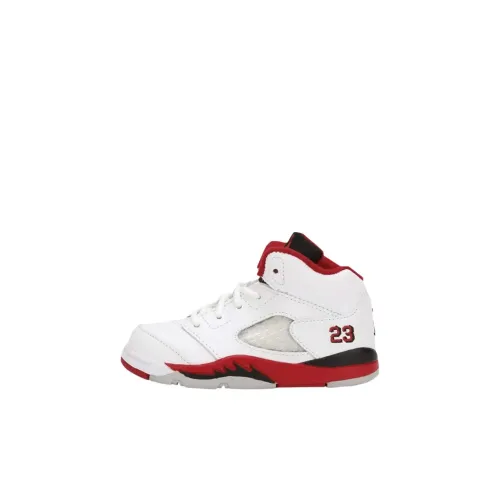 Jordan Air Джордан 5 MID Топ Обувь для малышей Белый Infant And Toddler