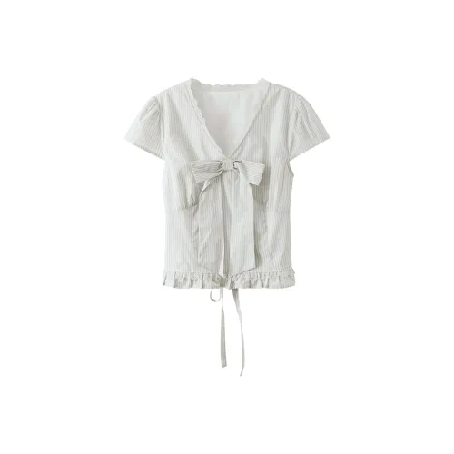 XIMENG Абрикос Женские Рубашки