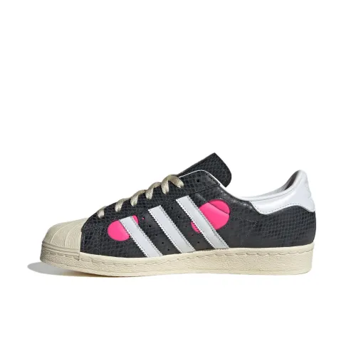 Adidas Originals Superstar 82 Скейтборд Кроссовки Низкие Черные Белые Розовые Унисекс