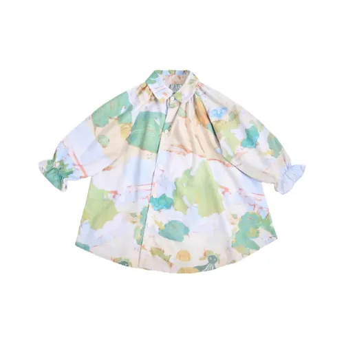 GOYN Платье Длинное с длинными рукавами платье-рубашка