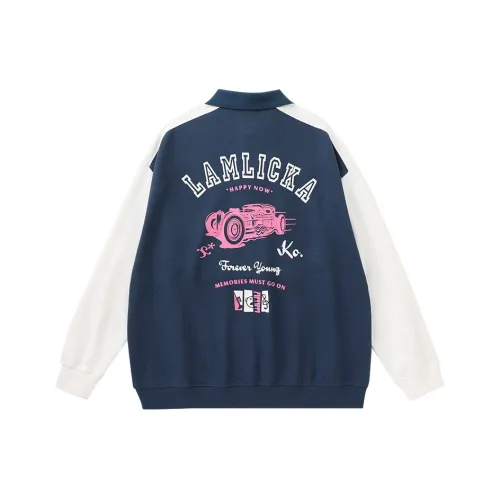 LAMLICKA Blue Unisex Polo