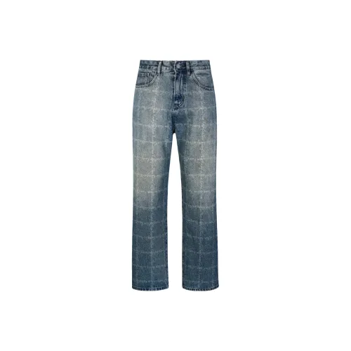 MEXISHION Blue Unisex Jeans MEXISHION Синий Унисекс Джинсы