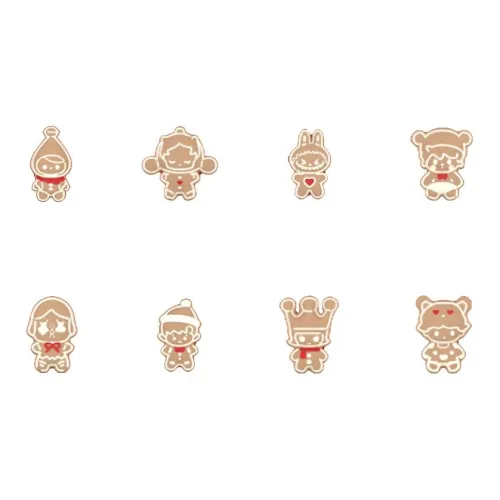 POP MART Коллаборация Edition POP MART Коллаборация Edition Dimoo Пузырьки Милый Бусины Коллекция Gingerbread Man Кукла Одежда Наборы Трендовые Продукты