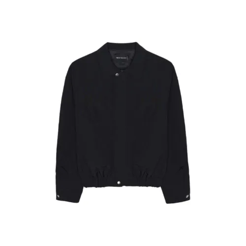 Nick Nicole Скрытый CLOSING WINDBREAKER_Черный тренчкот Женские