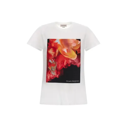 Alexander McQueen Белые Женские T-рубашки