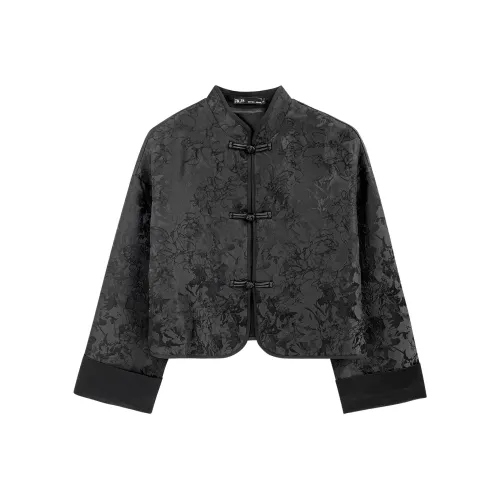 JK&JS Черное Женское Короткое Пальто