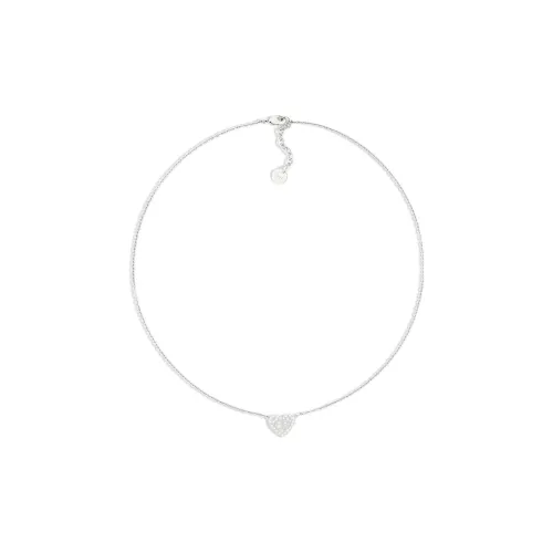 DIOR Металлические ожерелья Унисекс Серебряный