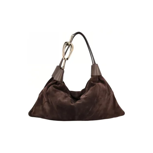 Zimmermann Замша Хобо Сумка Сумка через плечо Маленькая Женская Коричневая