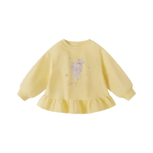 JELLYBABY С рюшами на подоле Дизайн Пуловер Свитшот