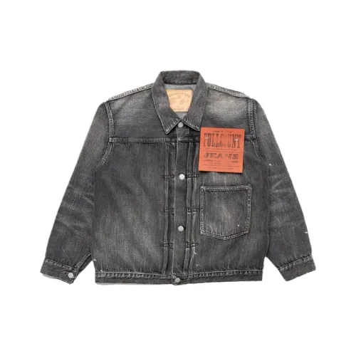 FULLCOUNT S2107BKHWSS Big Деним Куртка Унисекс