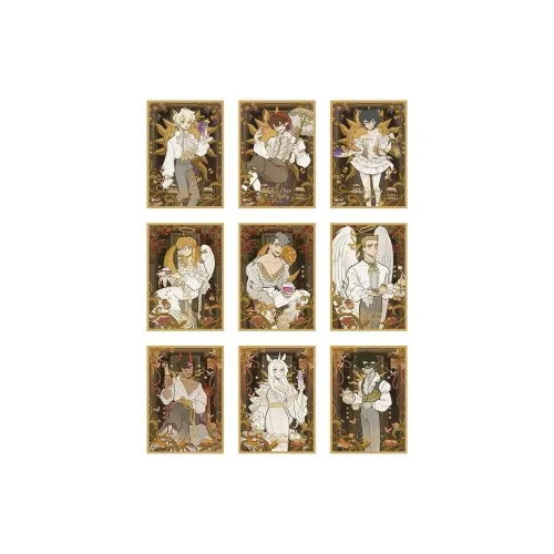 1031 WANSHENGJIE Halloween Mystic Realm Collection Песочно-золотой Аниме мерч Арт-принты аниме