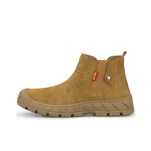 GUYISA Безопасность & Защитная обувь, высокий топ, светло-коричневый, мужской