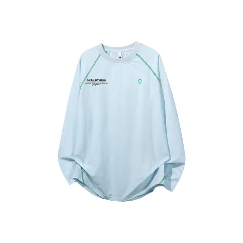 OXRL Длинный рукав Т-рубашка Унисекс