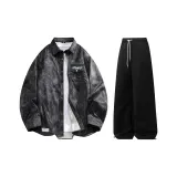 Комплект (черный топ+черные брюки)