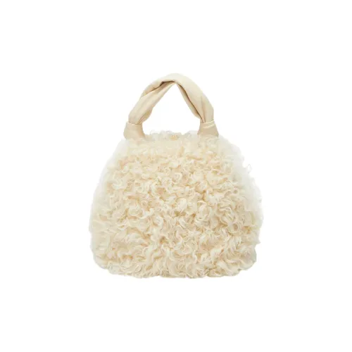 JIL SANDER Goji Овечья шкура Плюшевая сумка Сумка Маленькая Женская Дюна