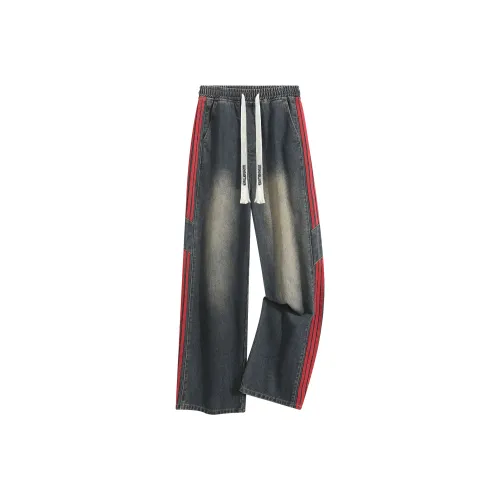 DANGERTIGER Джинсы Унисекс Винтаж Синий