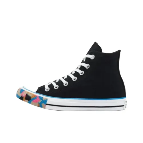 Converse Chuck Taylor All Star Износостойкие Высокие Кеды Женские Черные Многоцветные