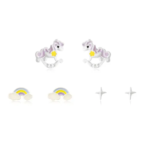 DVNRR Сплав Серьги-гвоздики Женские