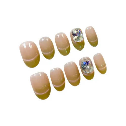 PURUITI Quiet Luxury Collection Короткий Квадратный And Круглый Французский Градиентный Однотонный Элегантный