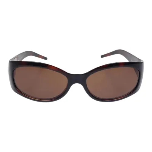 FENDI Акриловые солнцезащитные очки с нерегулярной формой унисекс коричневый