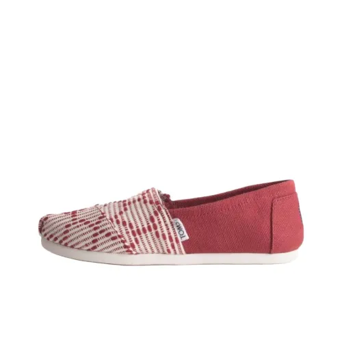 Toms Женские повседневные туфли, красный, женские