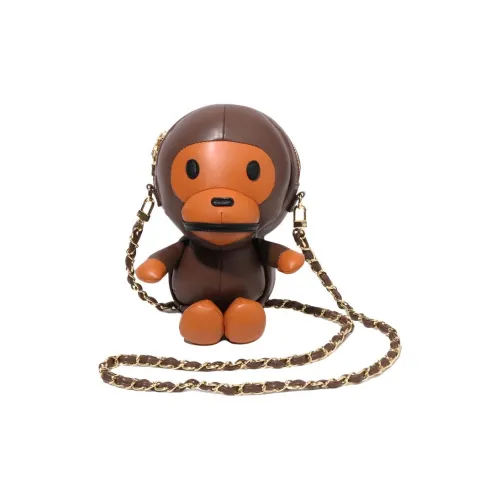 A BATHING APE Сумка через плечо Кофейного цвета BWX Унисекс