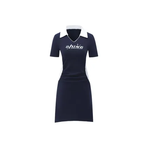 Cotton Zhiximeng Live Короткий рукав Платье Женское