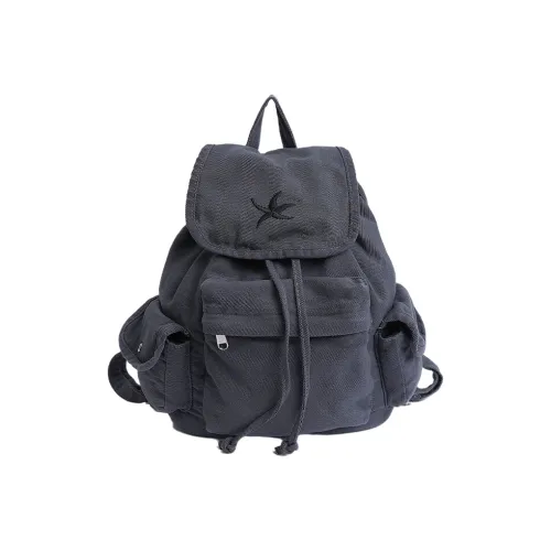 G.DUCKKIDS Nylon Backpack Standard Dark Gray Black G.DUCKKIDS Нейлоновый рюкзак стандартный темно-серый черный