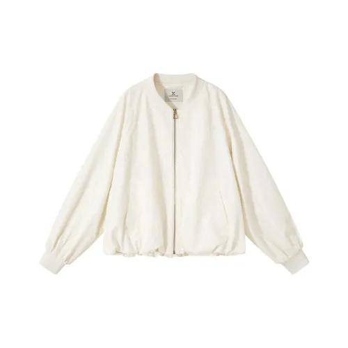 XIANGYING Цапельно-белый Женское короткое пальто