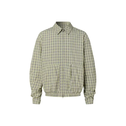 DIMC Желтый Зеленый Унисекс Куртки