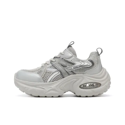 Jin Baichuan Low Топ Толстая подошва Кроссовки Женские