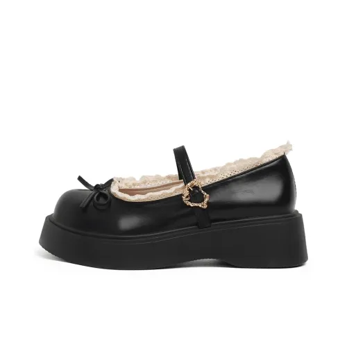 Little Red Man Платформа Туфли Мэри Джейн Женские