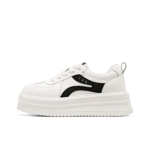 C°BANNER Устойчивые к истиранию Скейтборд Кроссовки Женские Бежево-черные