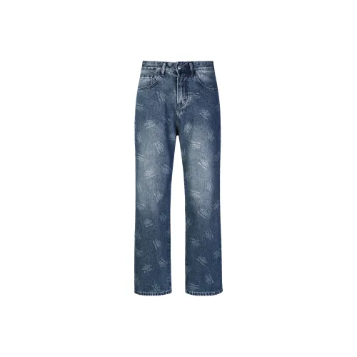 MEXISHION Blue Unisex Jeans MEXISHION Синий Унисекс Джинсы