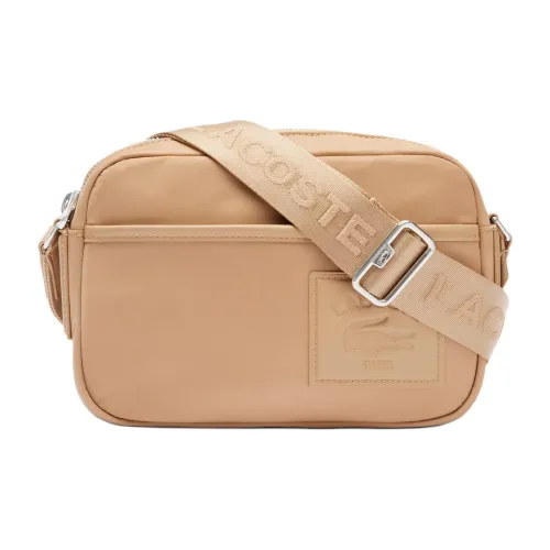 Сумка через плечо из полиамида сумка на плечо мужская коричневая совместный проект с LACOSTE