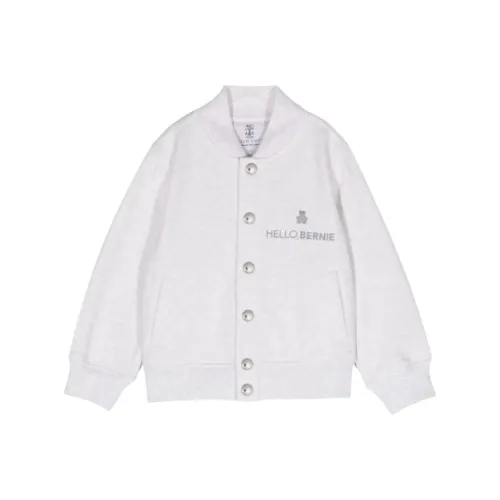 BRUNELLO CUCINELLI Белый Kids Куртки