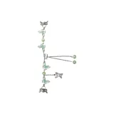 Однобортный цепной ремешок [Зеленая бабочка]