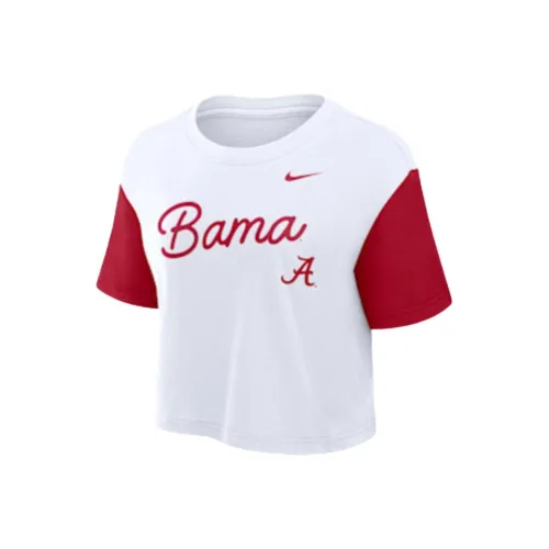 Nike Clothing Белый Красный Женские T-Рубашки