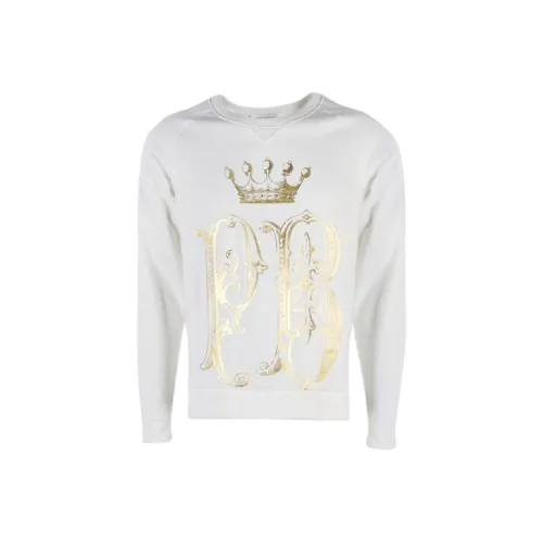 BALMAIN Белый Мужской Свитшот