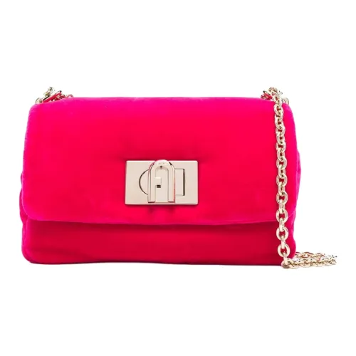 Furla Хлопок Телячья кожа Сумка через плечо Женская Фуксия