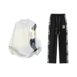 Белый+Черный [Китайский стиль Комплекты одежды]