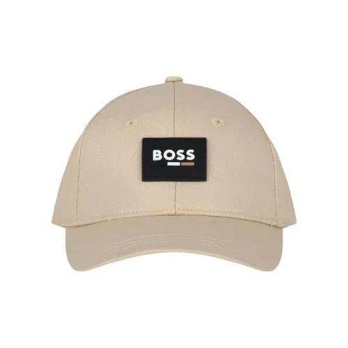 BOSS Хлопковые кепки для детей бежевые